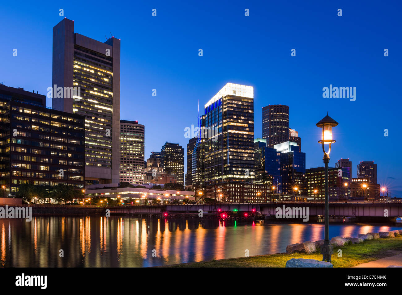 Boston Financial District Stock Photo