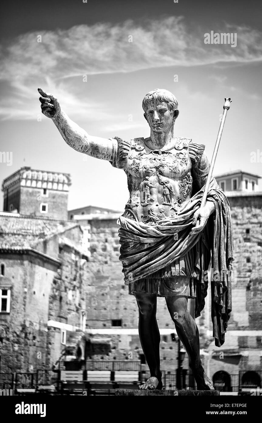 Augustus: the emperor Stock Photo