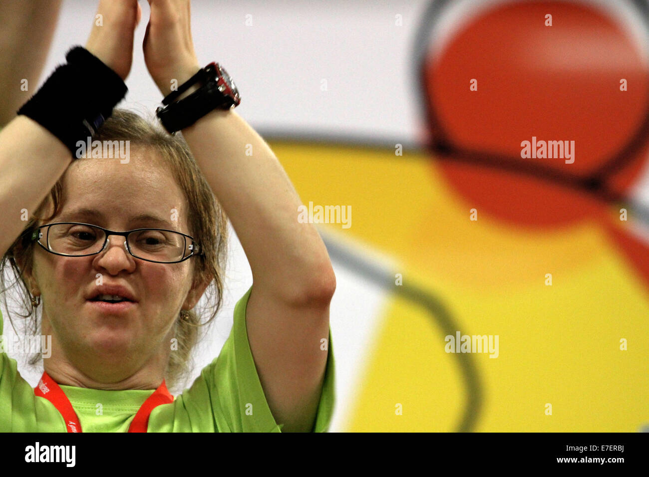 An athlete perform during Special Olympics Summer Games 2014 © Yiannis Kourtoglou Stock Photo