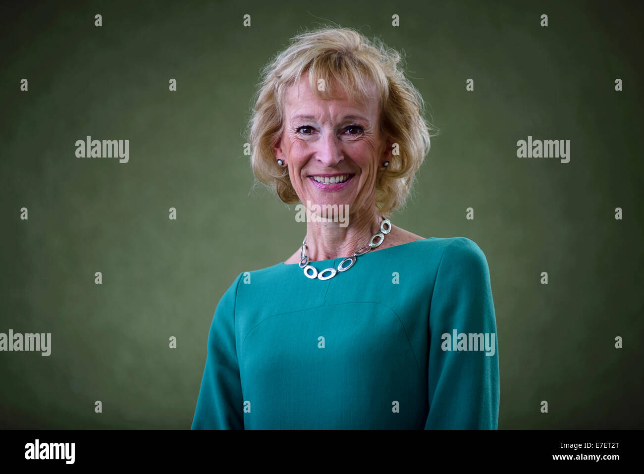 Scottish cookery and food writer Sue Lawrence appears at the Edinburgh International Book Festival. Stock Photo