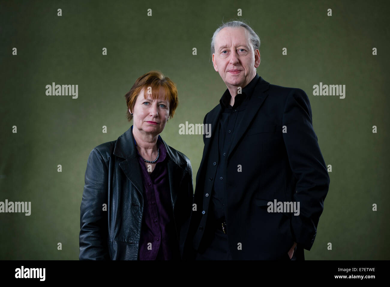 Authors Bryan and Mary Talbot appear at the Edinburgh International Book Festival. Stock Photo
