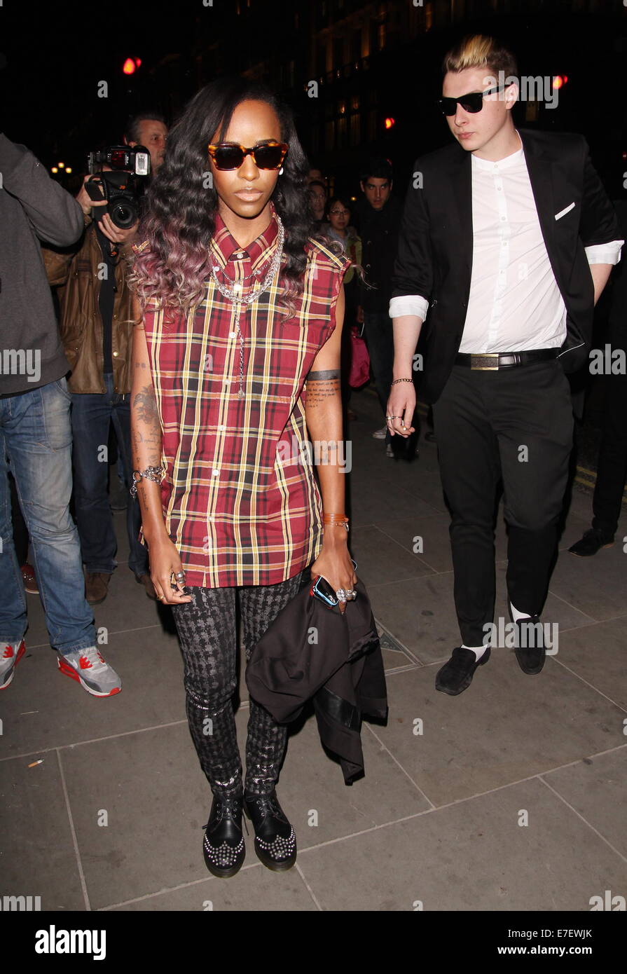 Karl Lagerfeld store and fragrance launch party & dinner held at Harrods - Arrivals  Featuring: Angel Haze Where: London, United Kingdom When: 13 Mar 2014 Stock Photo