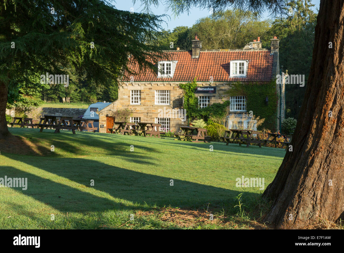 The Horseshoe Inn at Egton Bridge, September 2014 Stock Photo Alamy