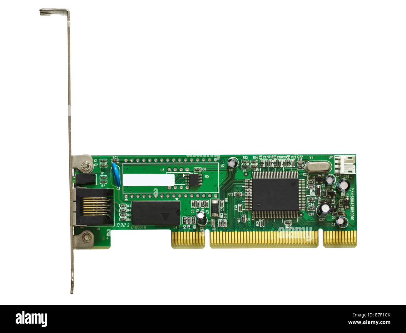 Computer network adapter isolated on white background Stock Photo Alamy