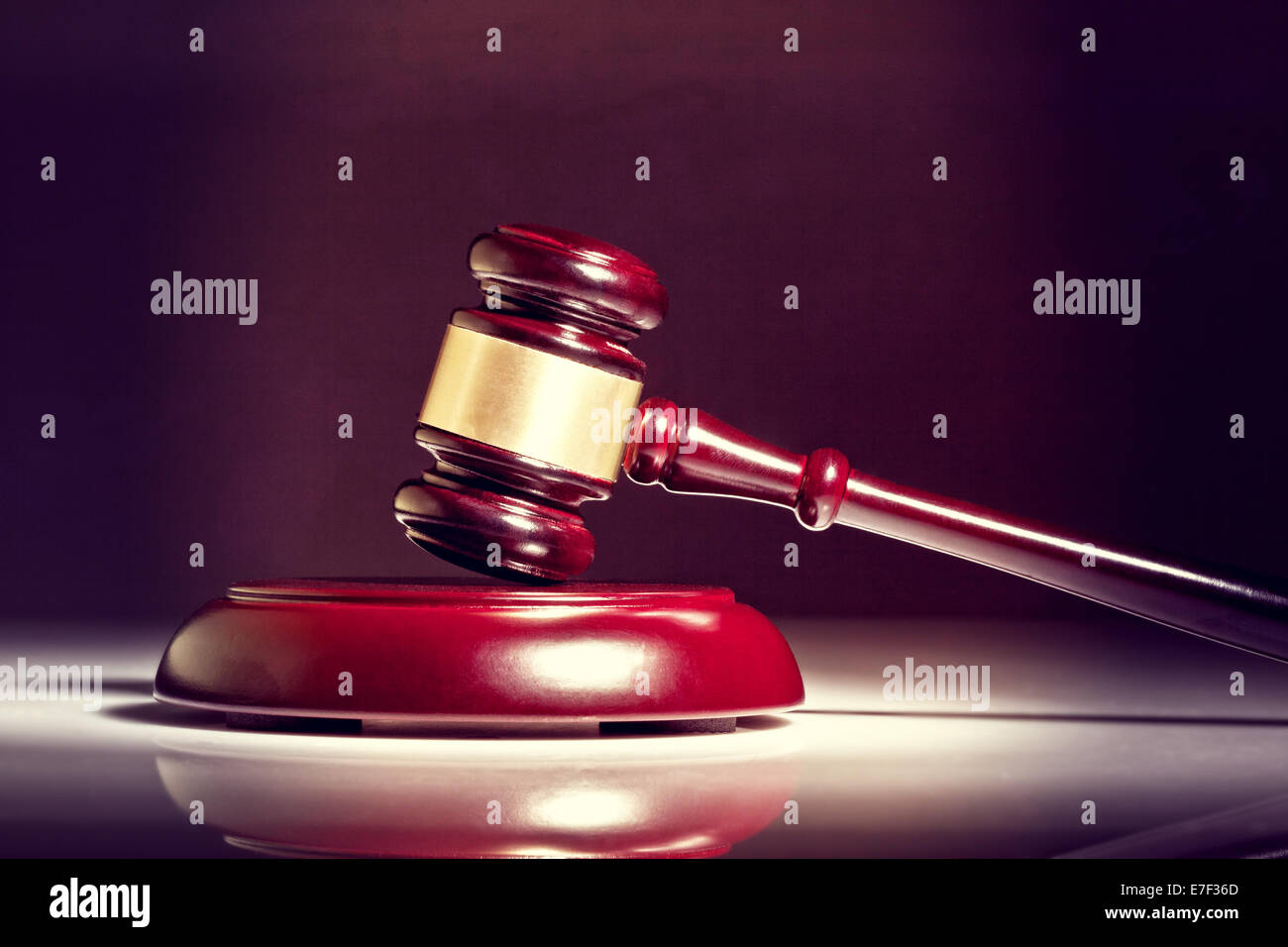 wooden judge gavel on white background Stock Photo Alamy