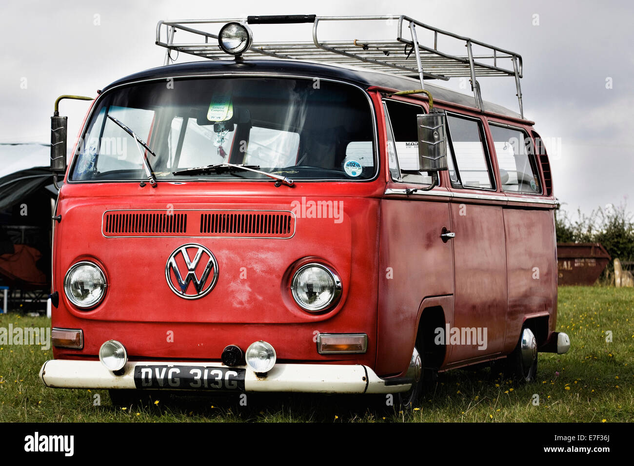 Volkswagen Camper Van/Bus at a VW Show in England Stock Photo - Alamy