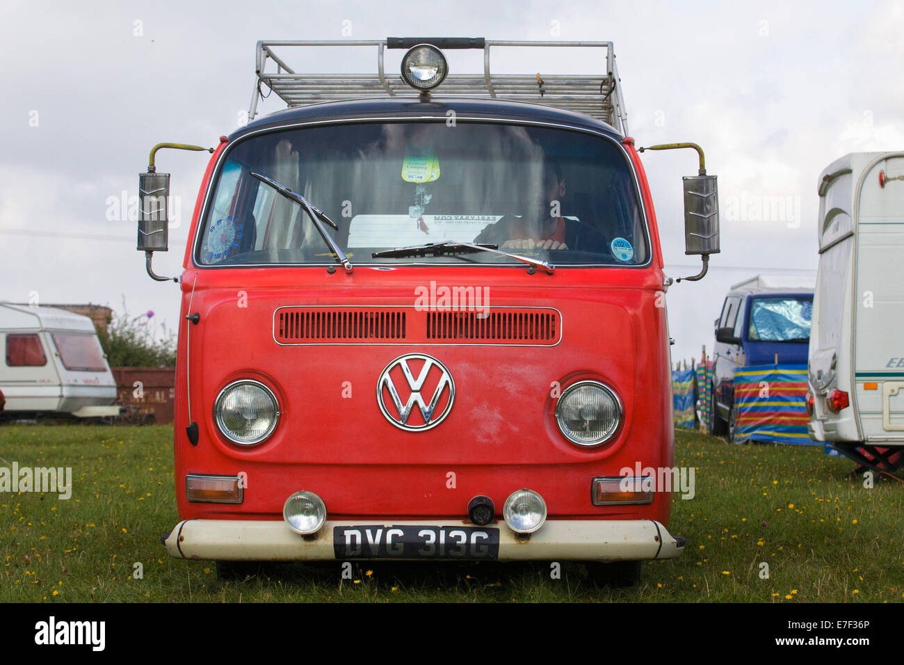 Volkswagen Camper Van/Bus at a VW Show in England Stock Photo - Alamy