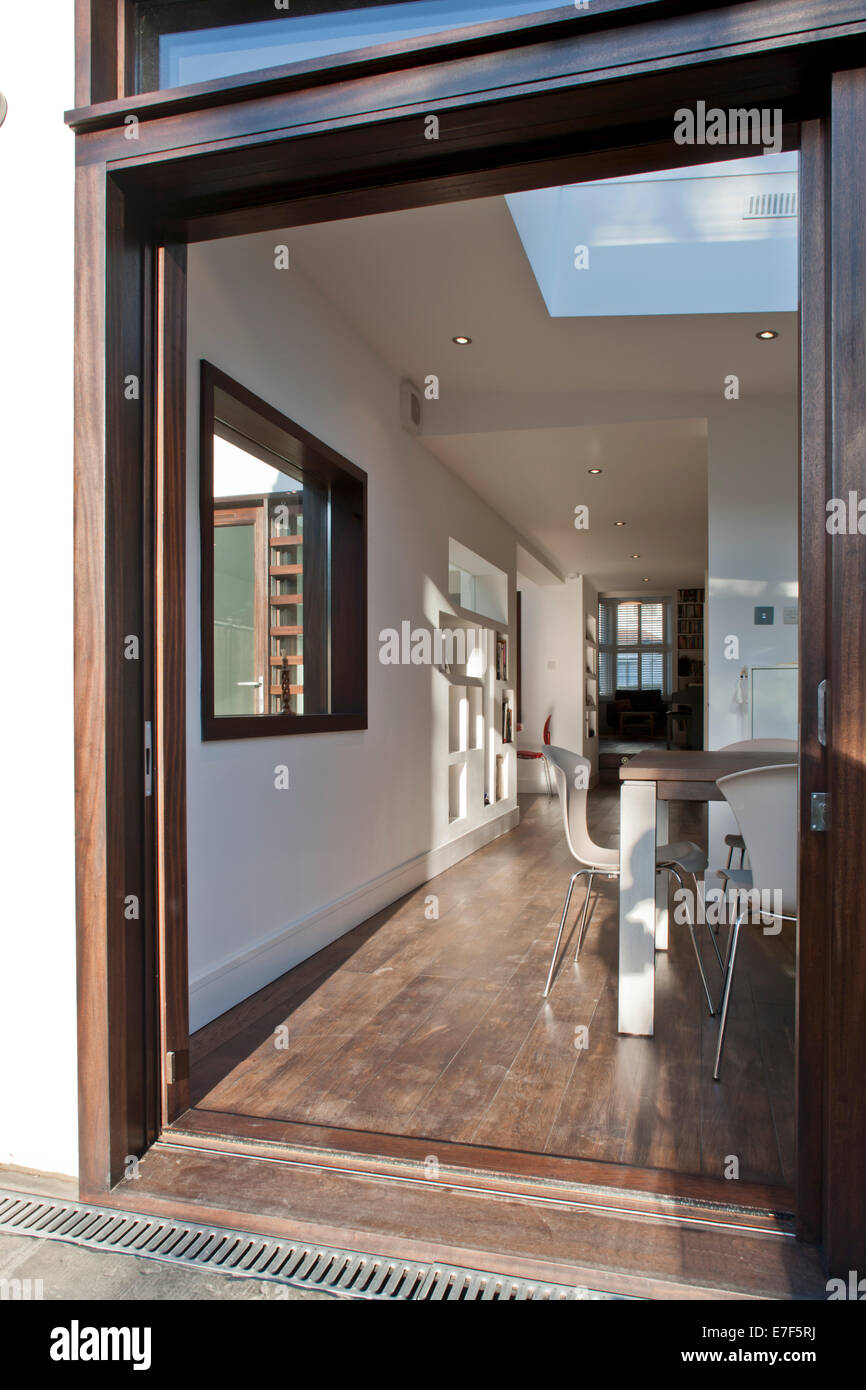 Modernised London Home. Rear extension Stock Photo Alamy