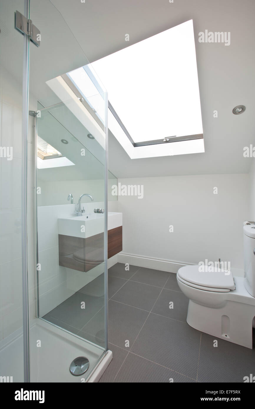 Modernised London Home bathroom Stock Photo