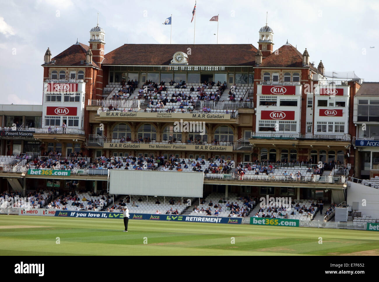 The Pavilion at the Oval cricket ground, London Stock Photo