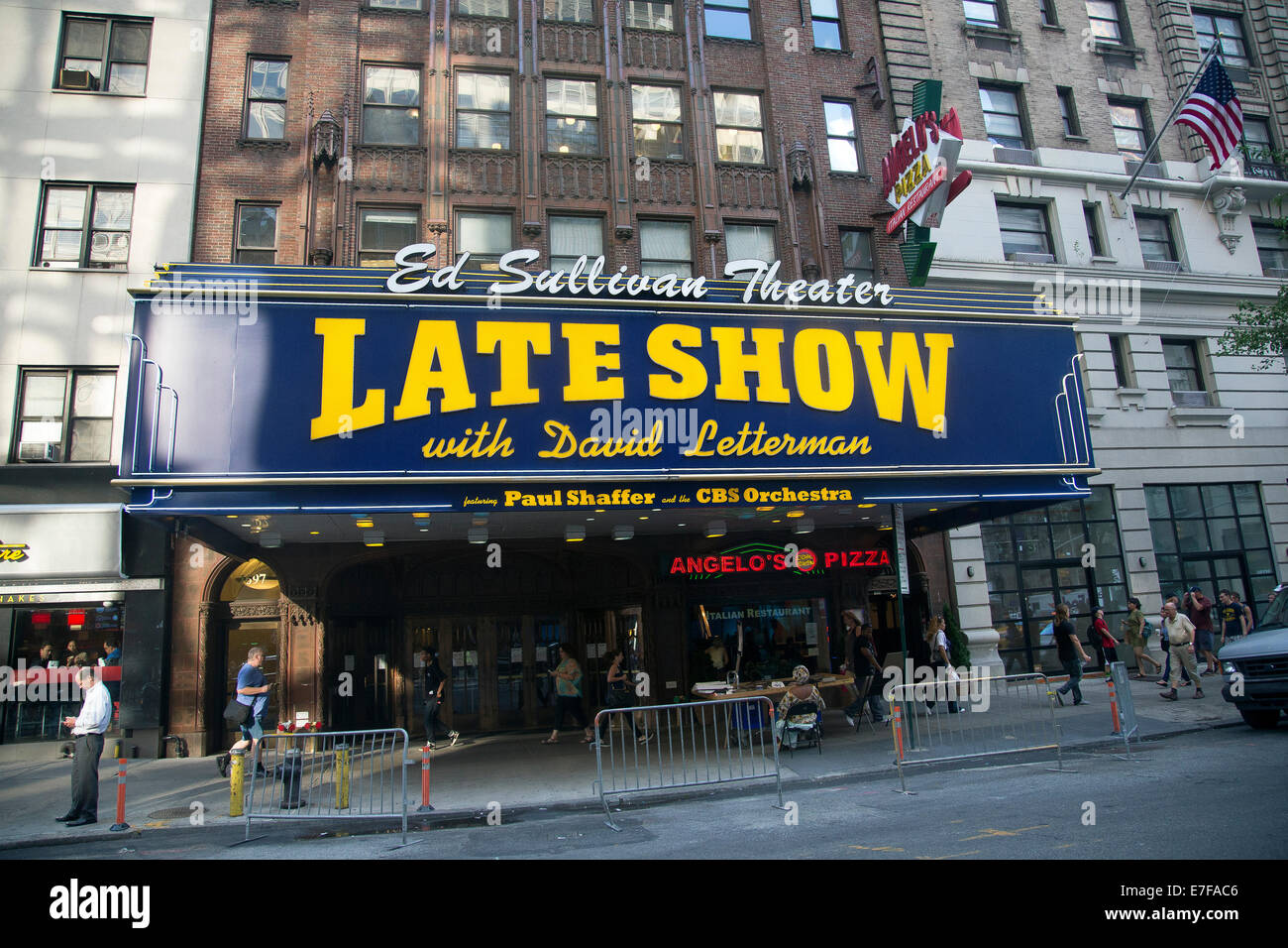 Ed Sullivan Theater Late Show David Letterman Stock Photo