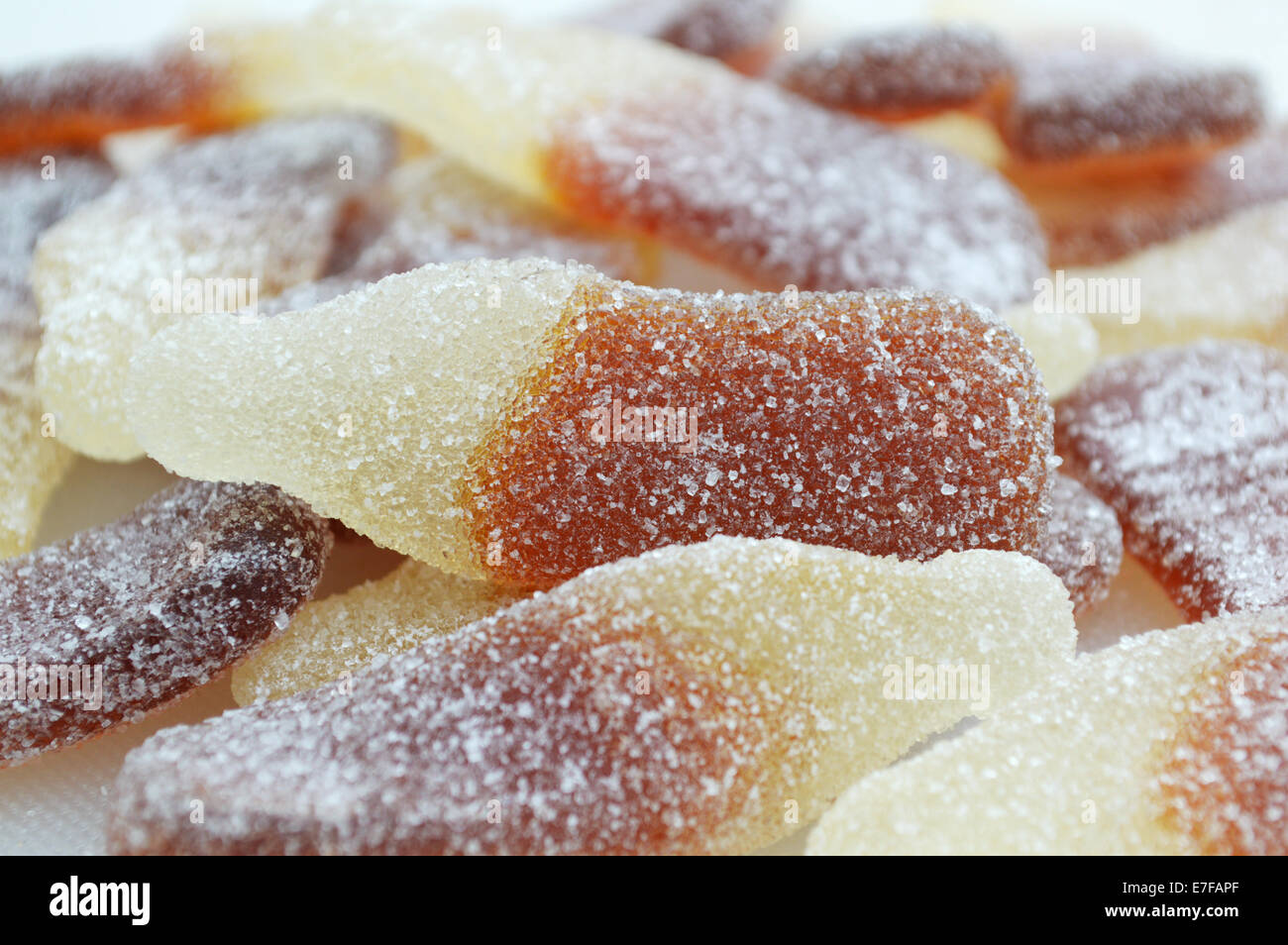 chewy sugary sweets - fizzy cola candy Stock Photo