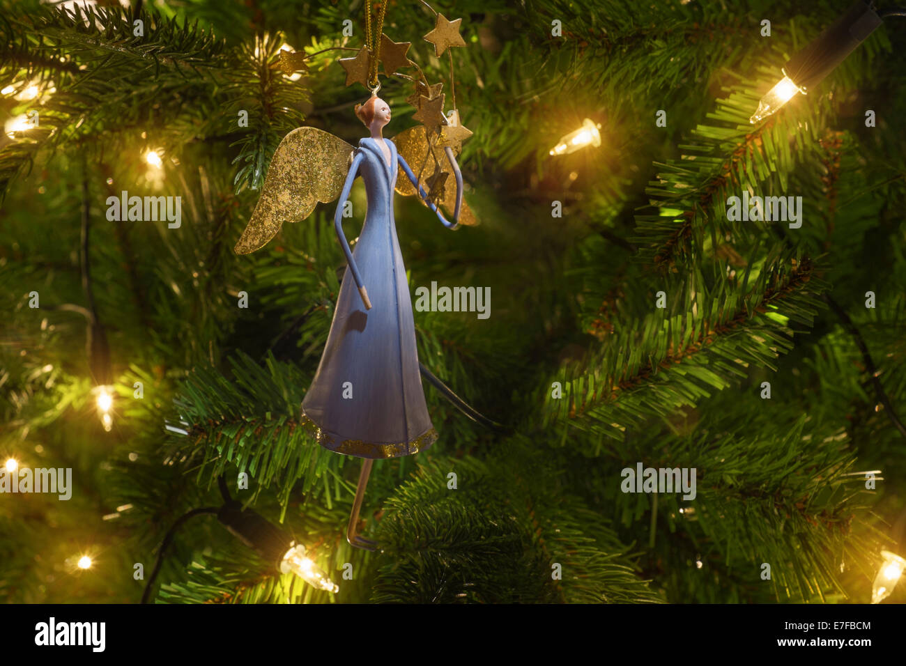 Angel Christmas tree decoration. Stock Photo
