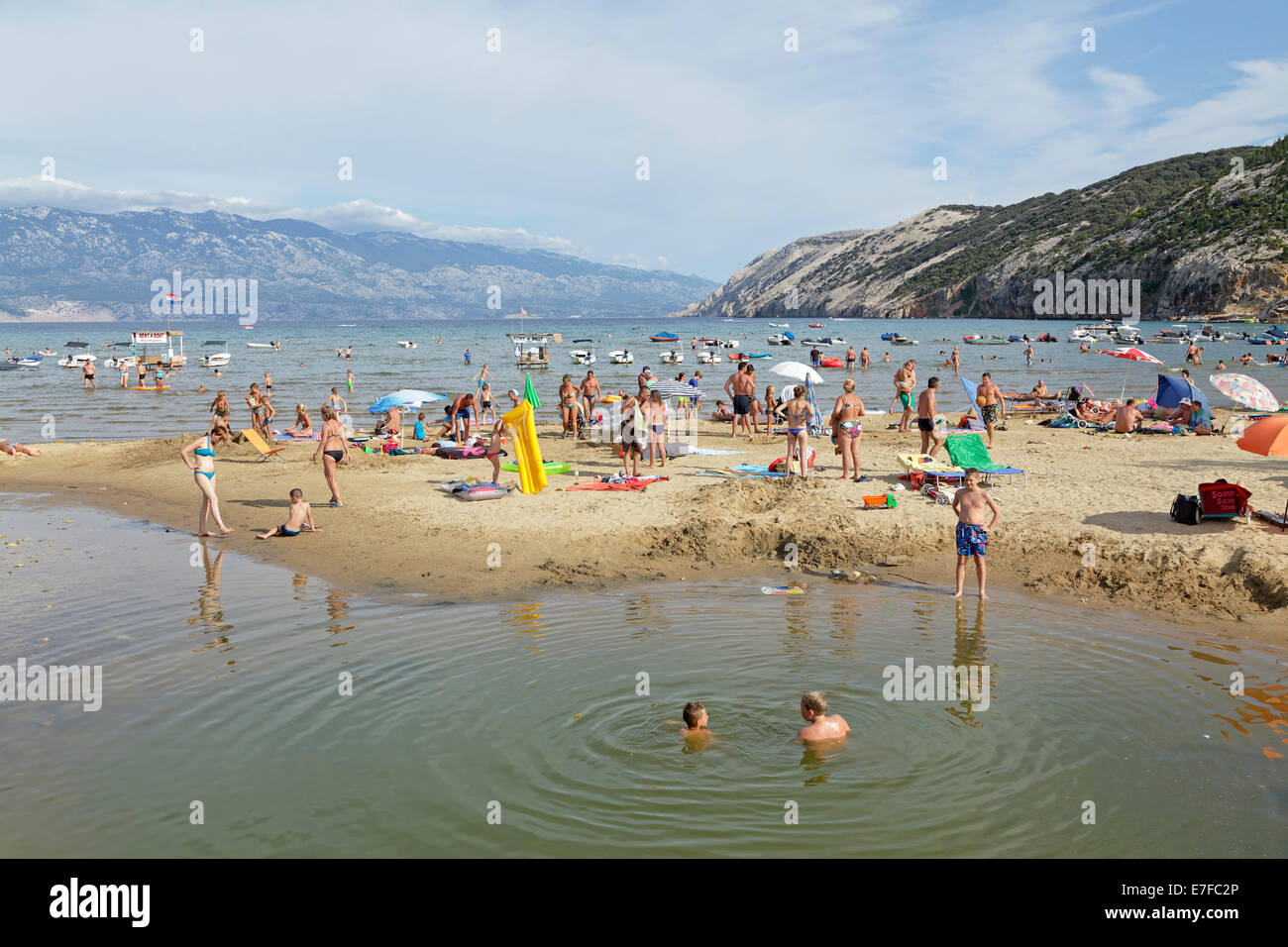 San Marino Beach, Lopar, Rab Island, Kvarner Gulf, Croatia Stock Photo