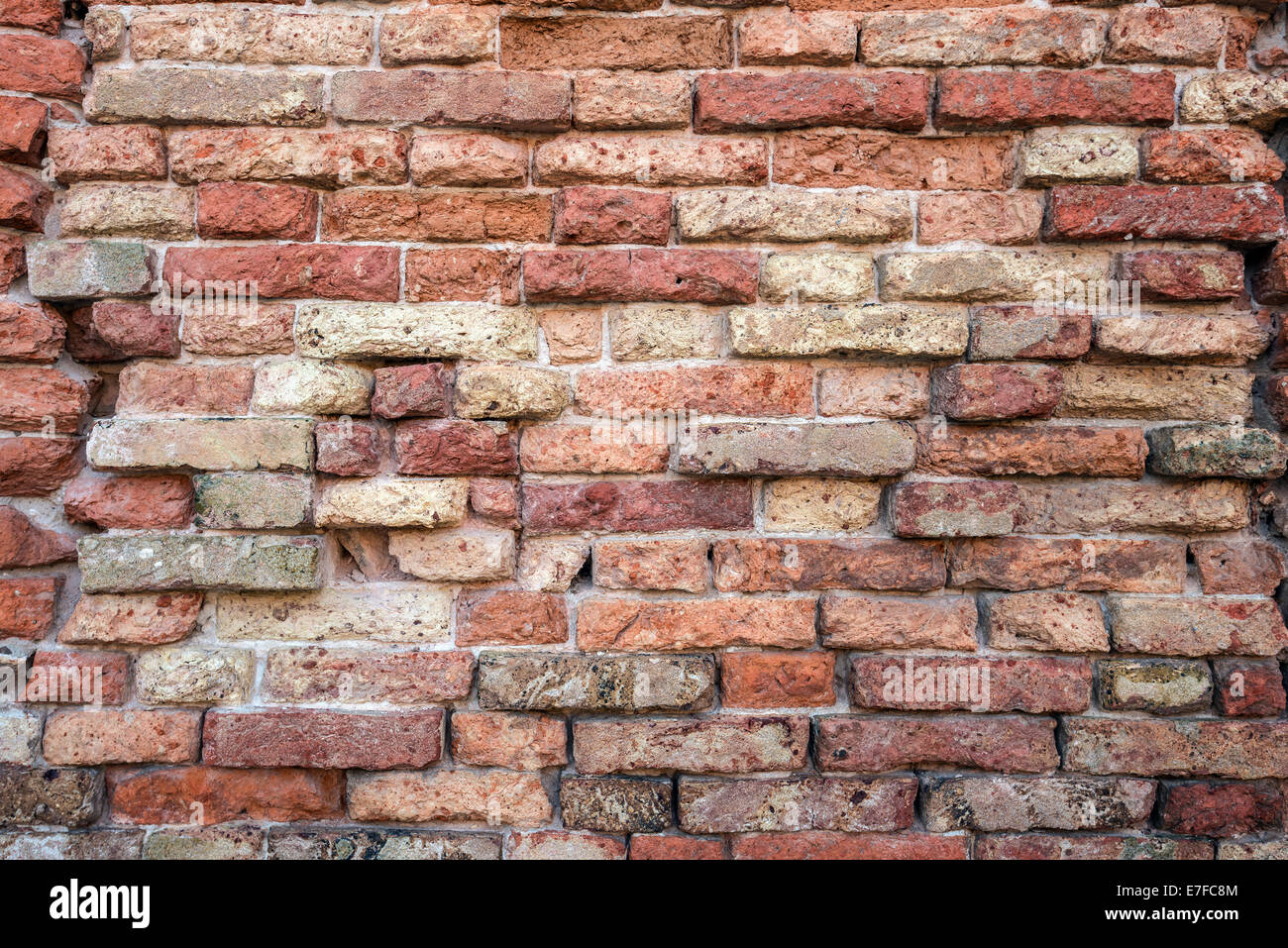 rusty brick wall close up Stock Photo