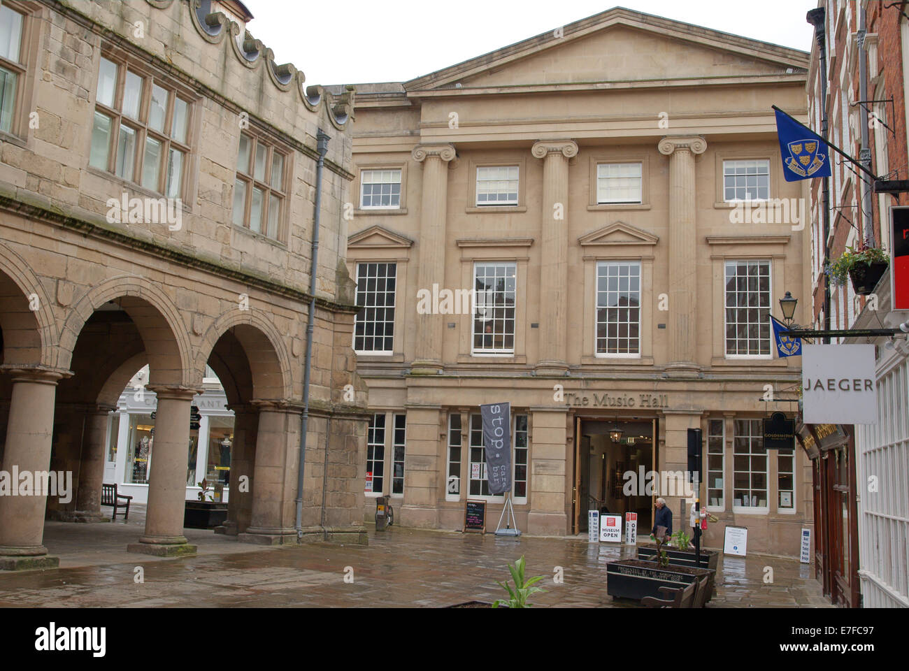 The Old Music Hall in Shrewsbury town centre now converted to a museum and art gallery Stock Photo