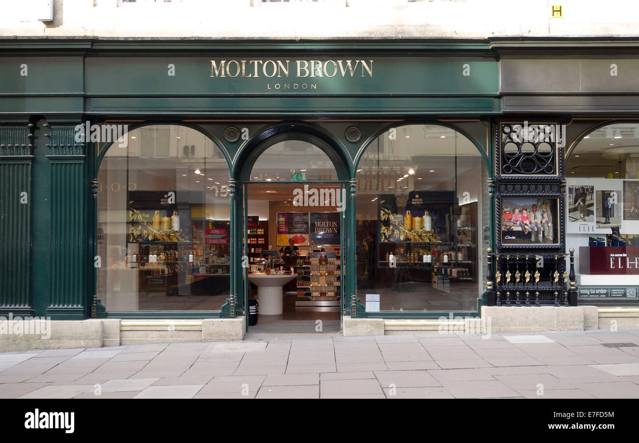 Molton Brown store in the City of Bath, Somerset, England, UK Stock Photo