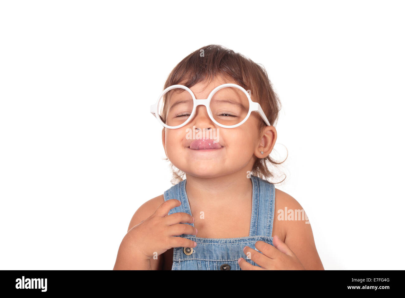 beautiful caucasian girl with glasses Stock Photo Alamy