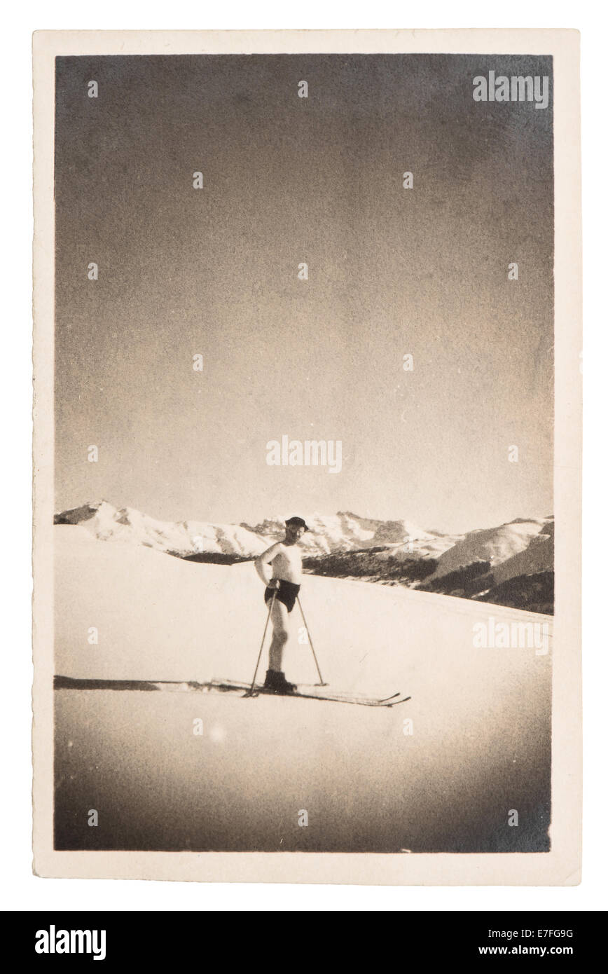 Vintage winter sport hi-res stock photography and images - Alamy