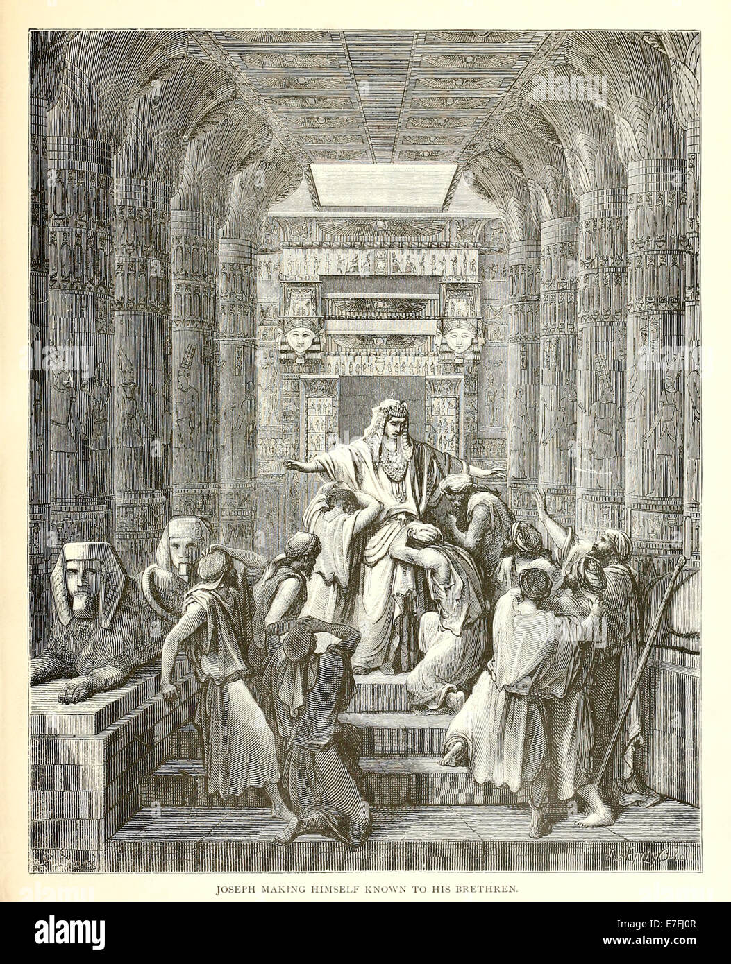 Illustration by Paul Gustave Doré (1832-1883) from 1880 edition of the Bible. See description for more information. Stock Photo