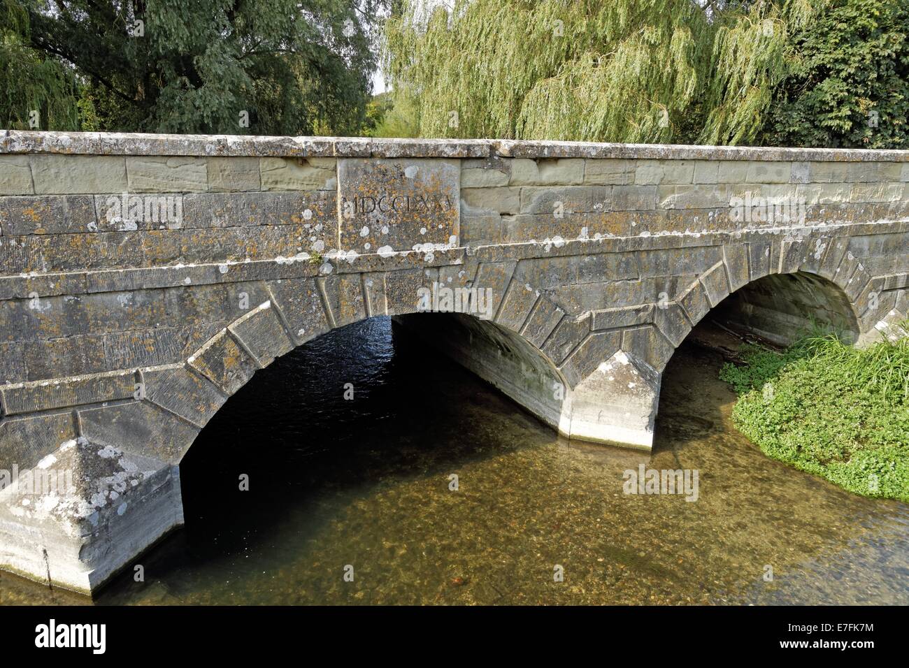 Queensbury Bridge over River Avon at Amesbury Wiltshire UK Stock Photo