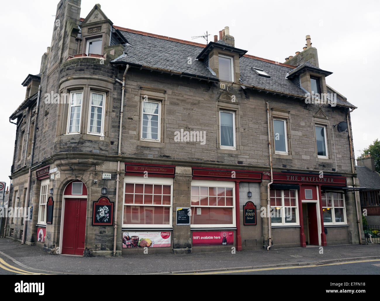 The Mayflower public house in the village of Loanhead, near Edinburgh