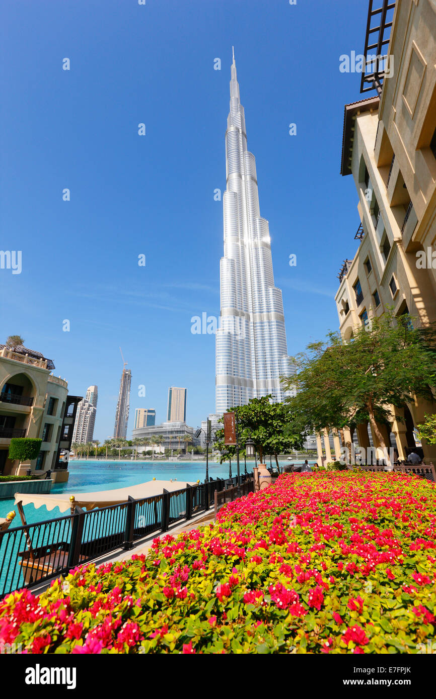 Burj Khalifa, downtown Stock Photo