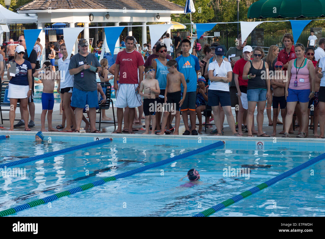 Youth League Swim Meet Stock Photo Alamy