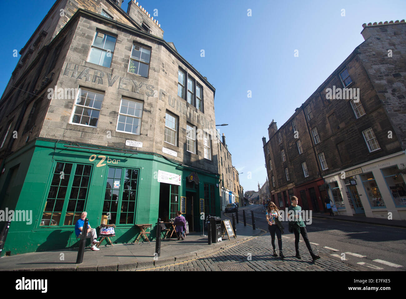 The former premises of 'Harvey's Furniture Store' on Candlemaker Row