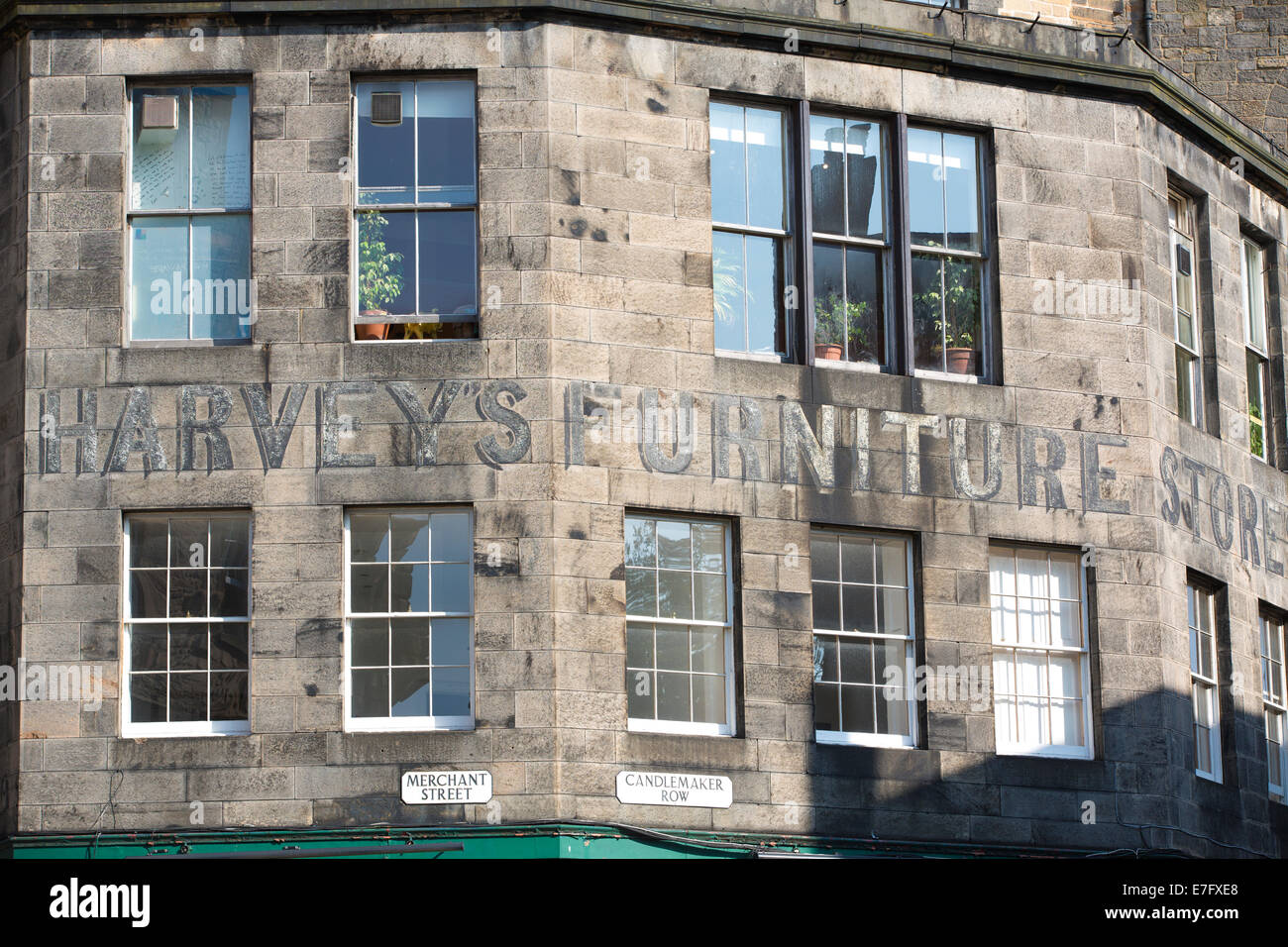 The former premises of 'Harvey's Furniture Store' on Candlemaker Row
