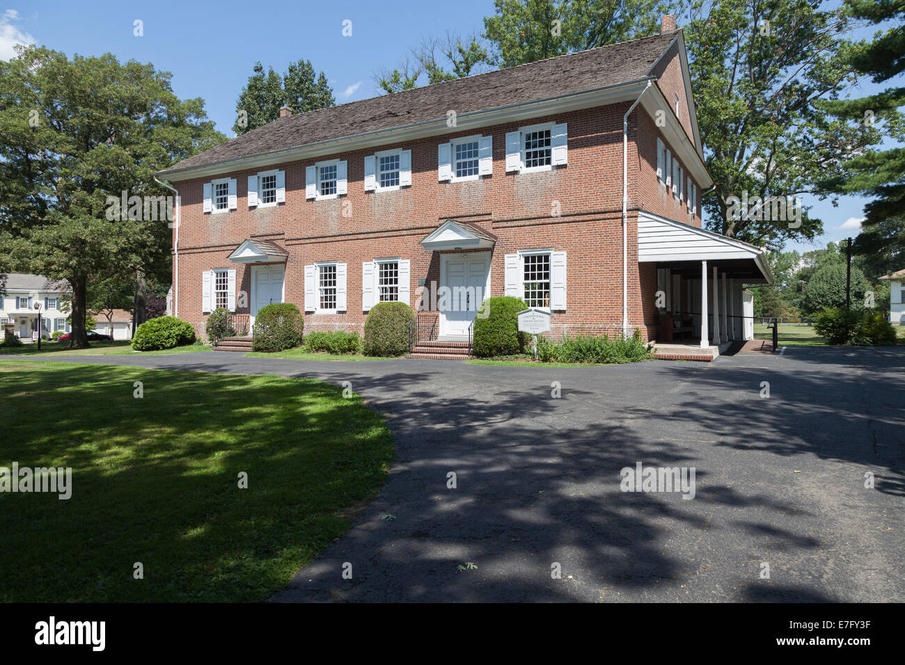 Crosswicks Quaker Meeting House. Built in 1773, this is the third