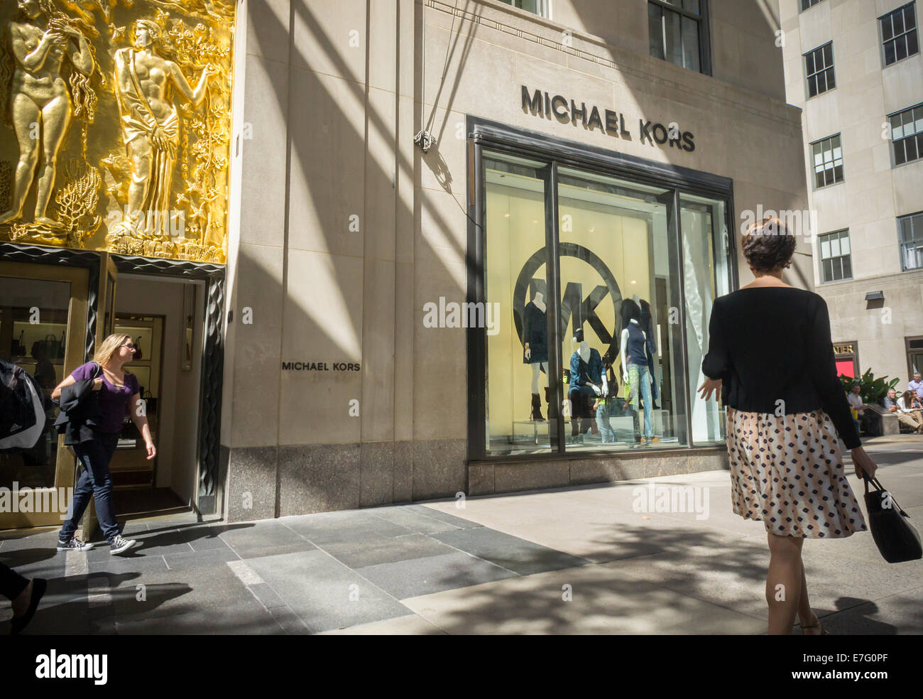 A Michael Kors store in Rockefeller Center on Fifth Avenue in New York  Stock Photo - Alamy