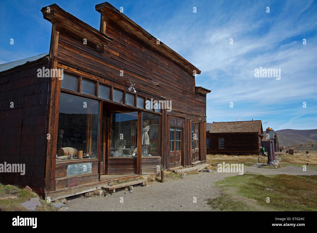Boone Store and Warehouse, Main Street, Bodie Ghost Town ( elevation 8379 ft / 2554 m ), Eastern Sierra, California, USA Stock Photo