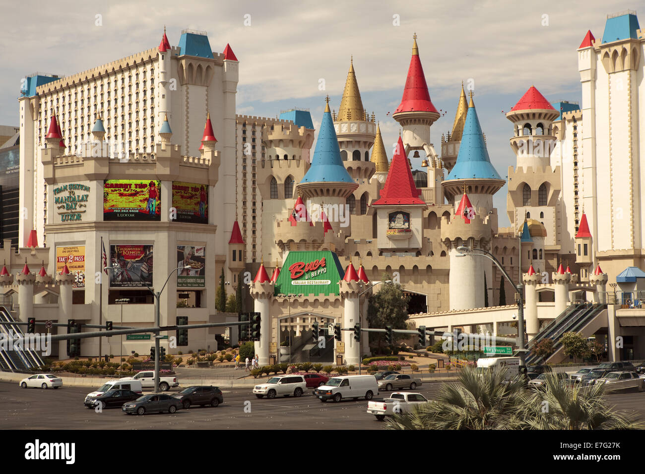 Excalibur Hotel and Casino is a hotel and casino located on the Las Vegas Strip    3850 Las Vegas Boulevard South Stock Photo