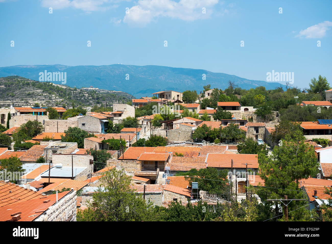 Traditional Cypriot village. Stock Photo