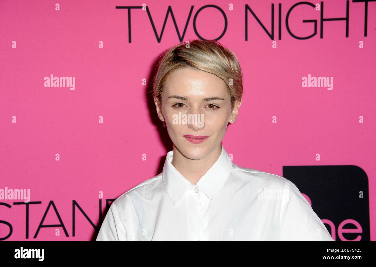 Los Angeles, CA, USA. 16th Sep, 2014. Addison Timlin at arrivals for TWO NIGHT STAND Premiere, TCL Chinese 6 Theatres (formerly Grauman's), Los Angeles, CA September 16, 2014. Credit:  Dee Cercone/Everett Collection/Alamy Live News Stock Photo