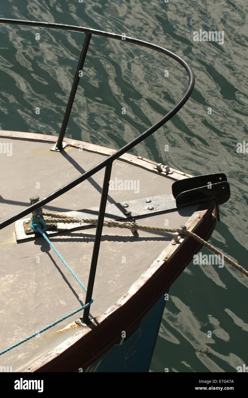 Abstract bow of a boat on the water Stock Photo Alamy
