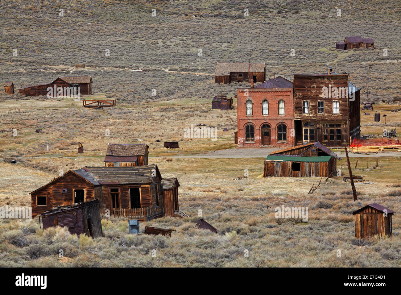 Bodie Ghost Town ( elevation 8379 ft / 2554 m ), Bodie Hills, Mono ...