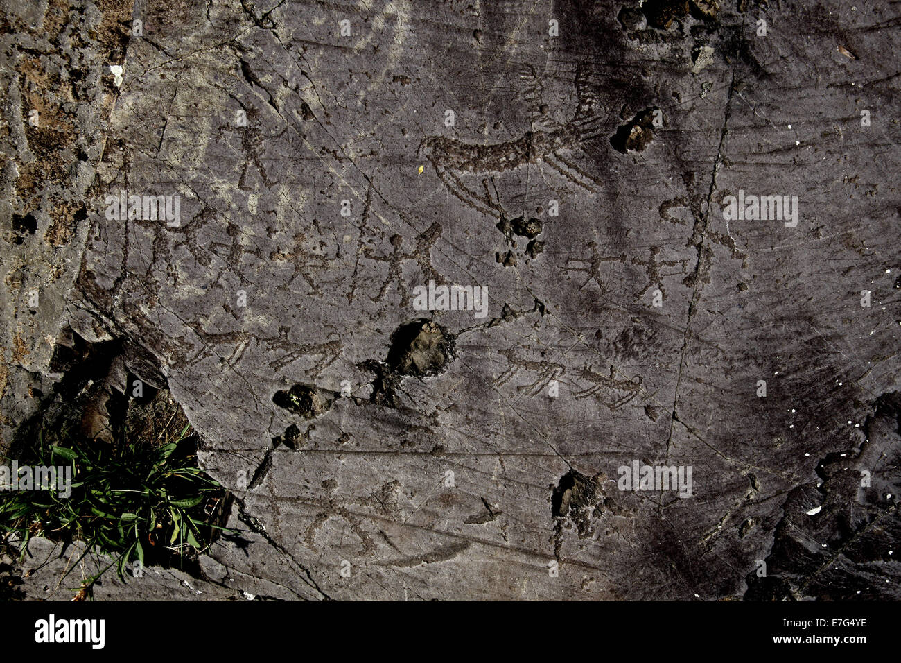 Relief Cu Roca Rock relief in Val Camonica, Italy Stock Photo - Alamy