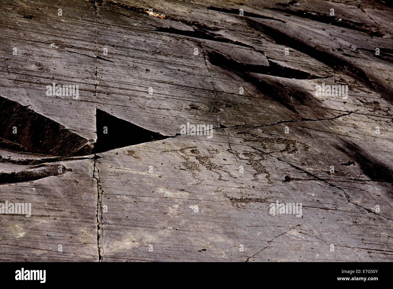 Relief Cu Roca Rock relief in Val Camonica, Italy Stock Photo - Alamy
