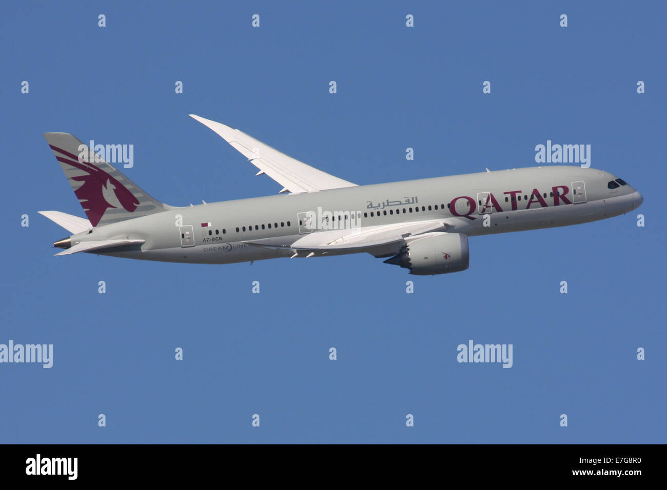 QATAR AIRWAYS BOEING 787 DREAMLINER Stock Photo