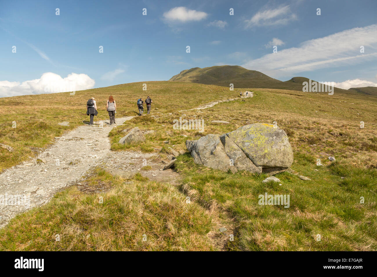 People hiking up steep slope hires stock photography and images Alamy