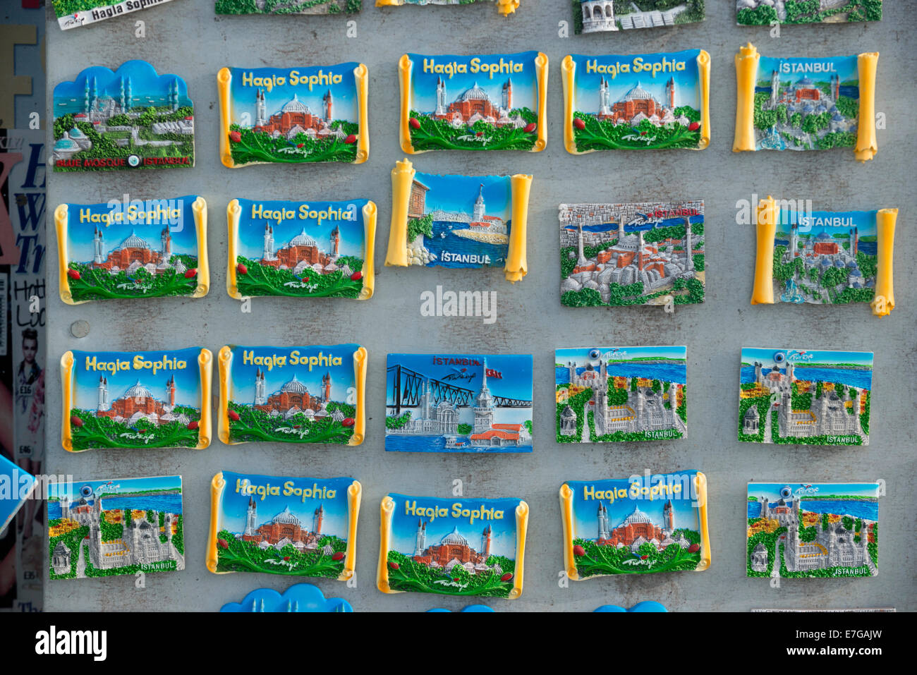 Der Reisekühlschrank-Souvenir-Magnet – Ankara, Türkei. Auf weißem  Hintergrund Stockfotografie - Alamy