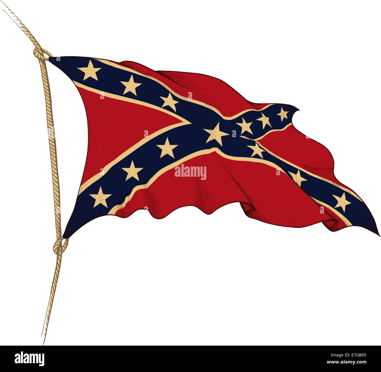 flag of Confederate Stock Photo
