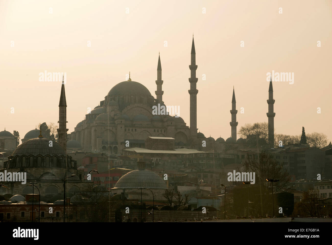 The Sultan Ahmed Mosque, or Blue Mosque, in Istanbul, Turkey Stock ...