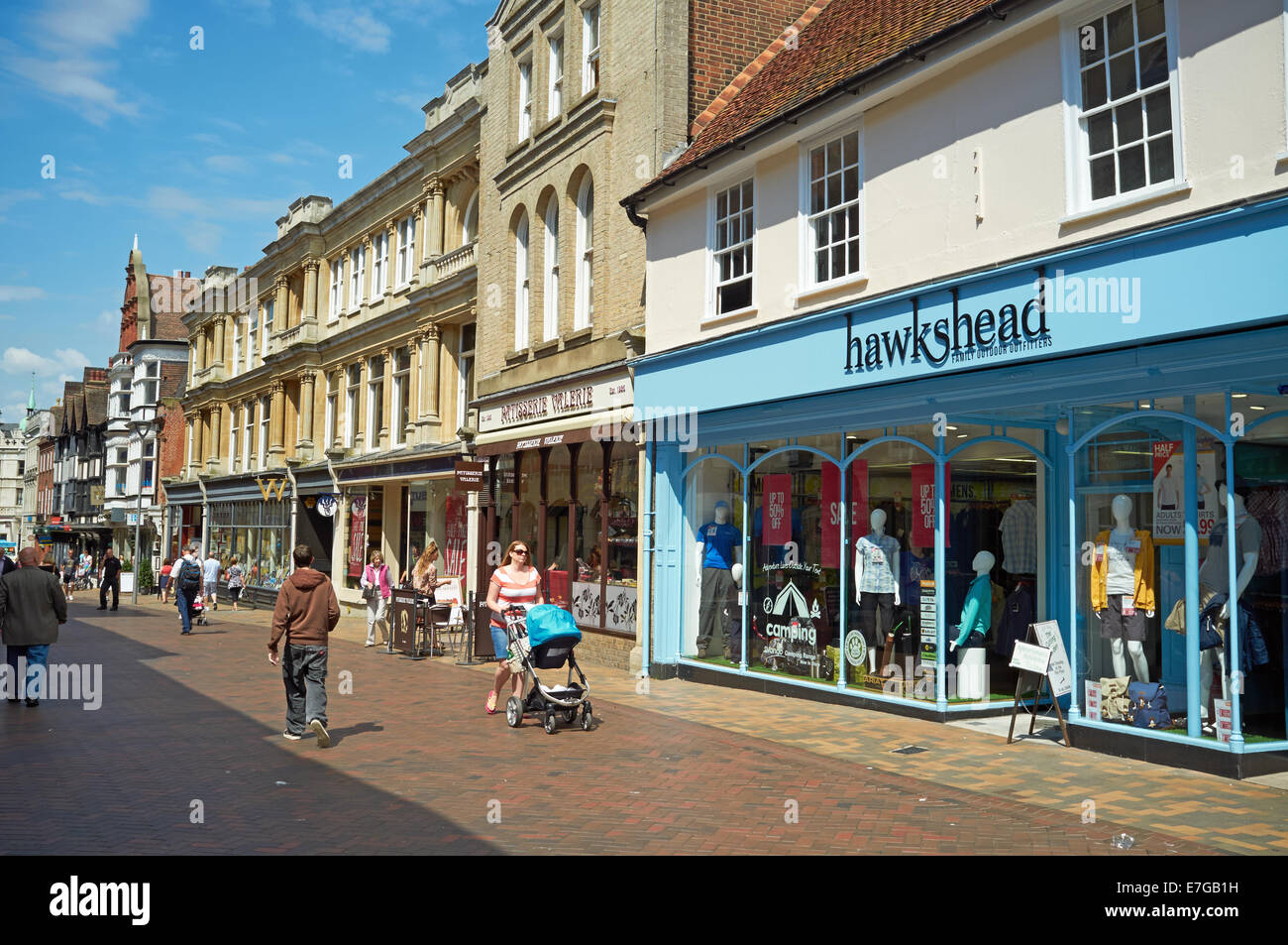 Shops, Buttermarket, Ipswich, Suffolk, UK Stock Photo Alamy