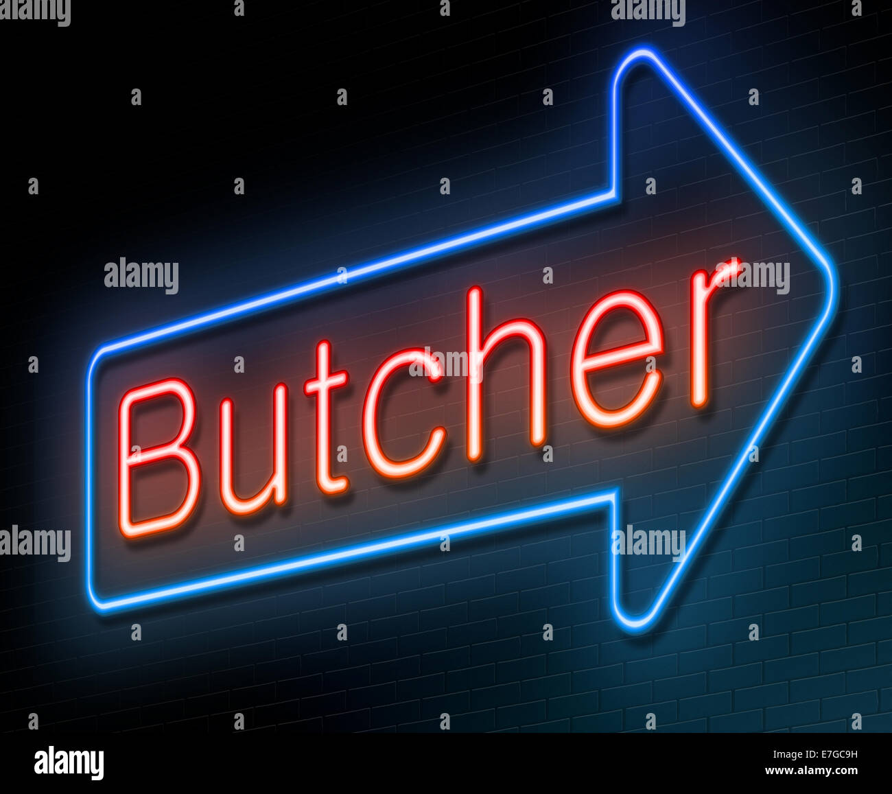 Butcher concept. Stock Photo