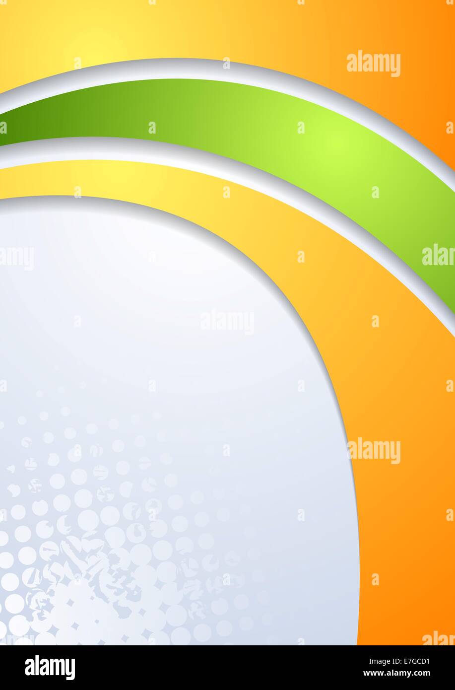 Abstract bright corporate wavy background. Vector design Stock Photo ...