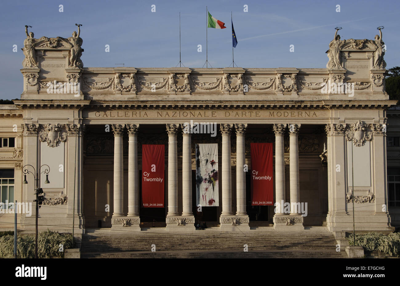 Italy. Rome. National Gallery of Modern Age. Placed in the Palace of Fine Arts, built by Cesare Bazzani (1873-1939). Exterior. Stock Photo