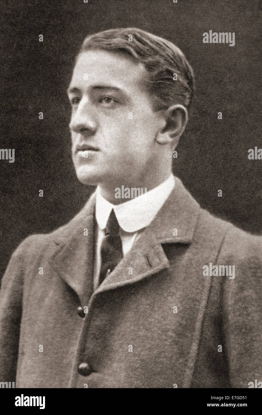 Richard Molesworth Dennys, 1884-1916.  British soldier, pianist, painter,actor, writer and poet of World War One. Stock Photo
